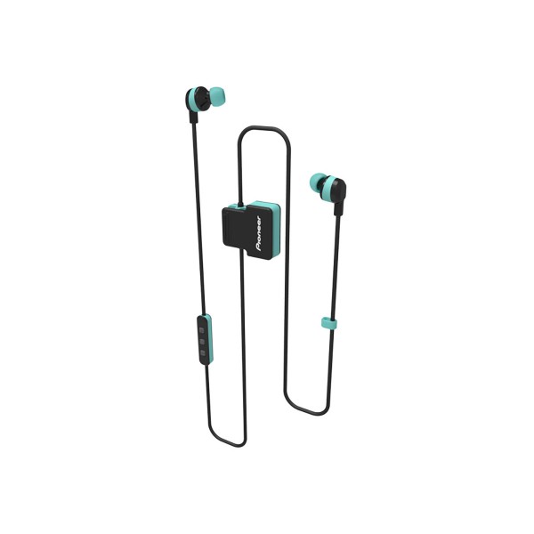 Pioneer se-cl5bt verde auriculares inalámbricos bluetooth diseño en clip con micrófono ipx4