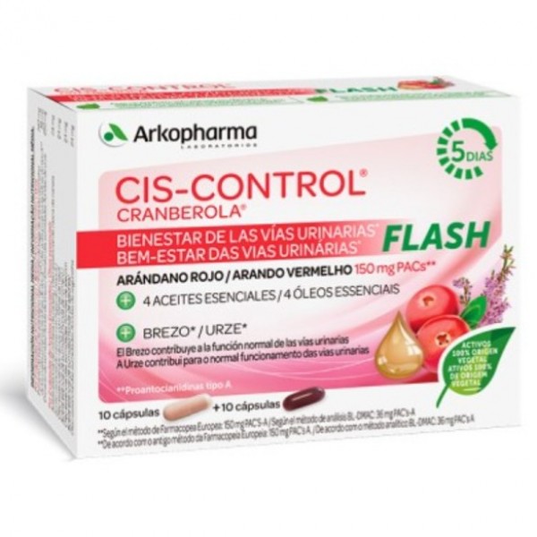 CIS-CONTROL CRANBEROLA FLASH 10+10 CAPS