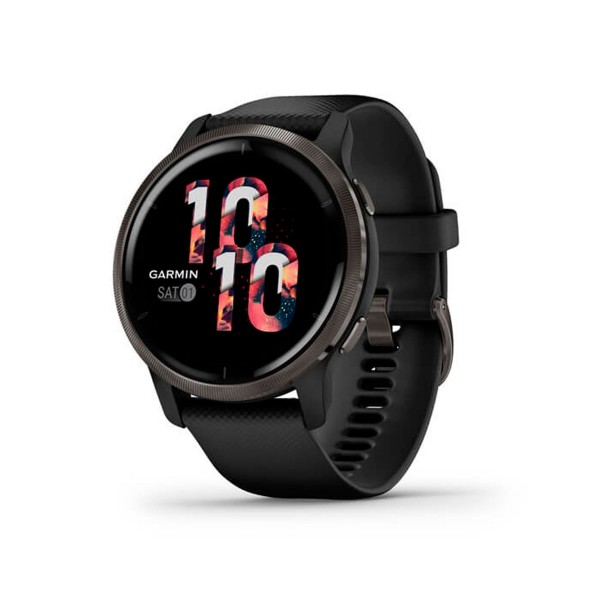 Garmin venu 2 negro/pizarra smartwatch multideporte wifi gps integrado frecuencia actividad sueño 45 mm