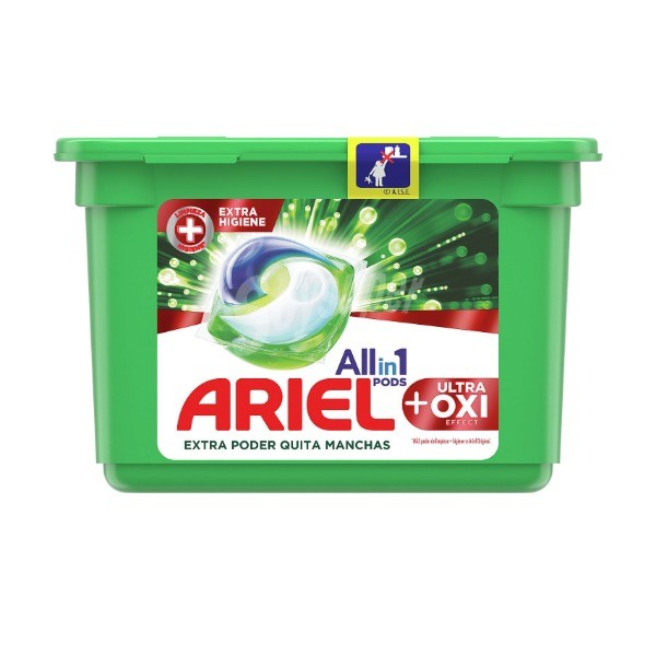 Ariel detergente Ultra Oxi Effect 10 cápsulas