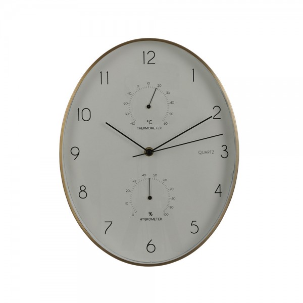 Reloj de pared andy color blanco ø 35x4.5 cm