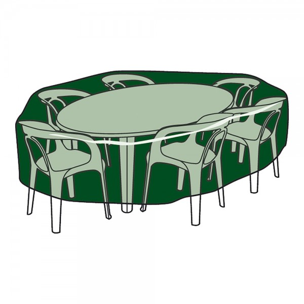 Funda de protección. cubre mesa y sillas ø205x90cm 100g/m²