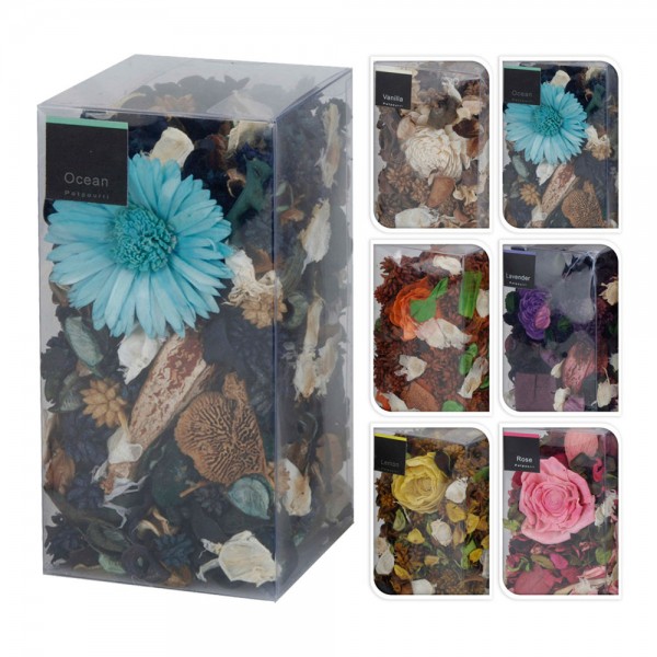 Caja 250 gr flores con aroma modelos varios
