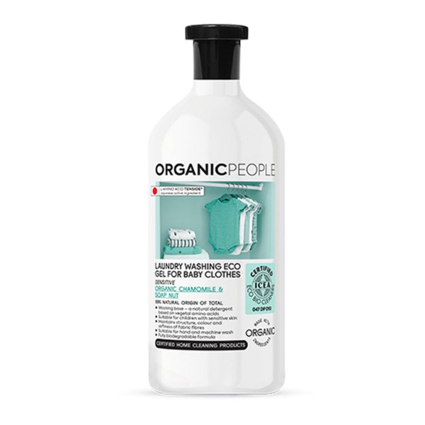 Organic people for baby clothes chamomile & soap nut laundry washing eco gel 200ml
