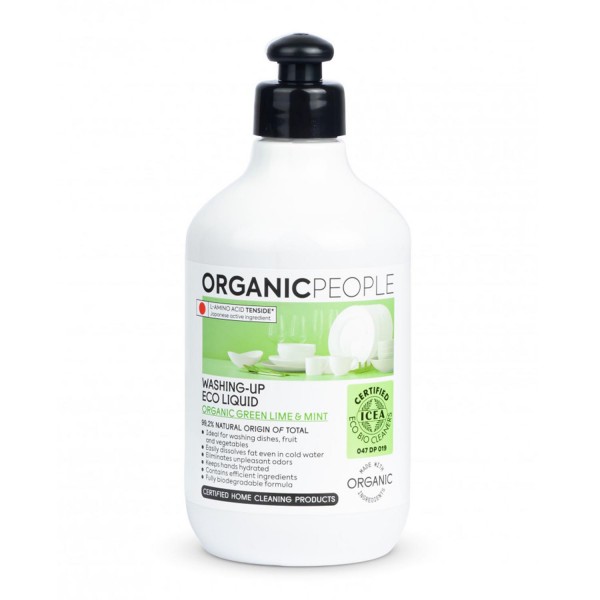 Organic people lime mint washing-up eco liquid 200ml